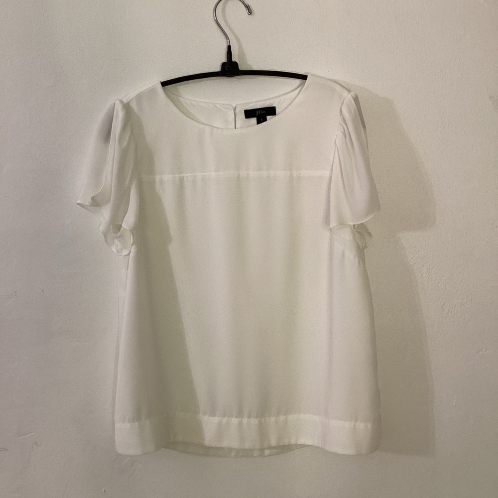 J. Crew Classic White Blouse